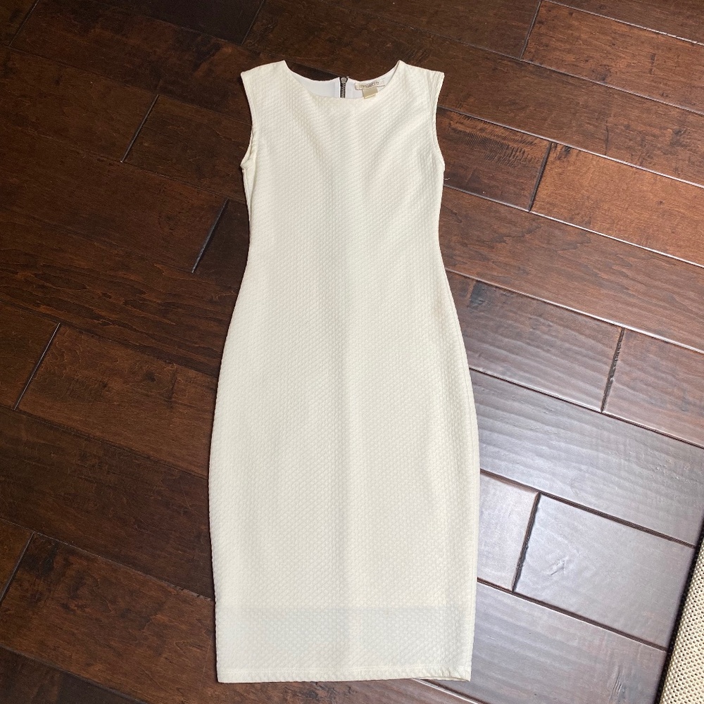 Arden White stretch dress